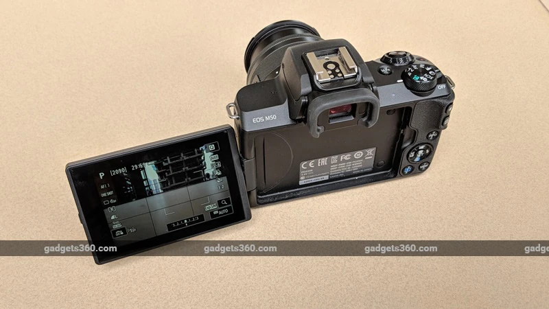 Canon EOS M50 display ndtv canon